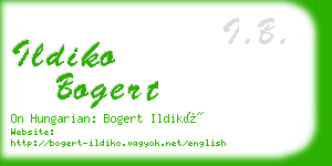 ildiko bogert business card